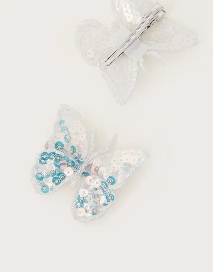 Monsoon 2Pack Sequin Butterfly Clips Children Girls039 Hair Accessories Monsoon 2Pack Sequin Butterfly Clips Children Girls039 Hair Accessories