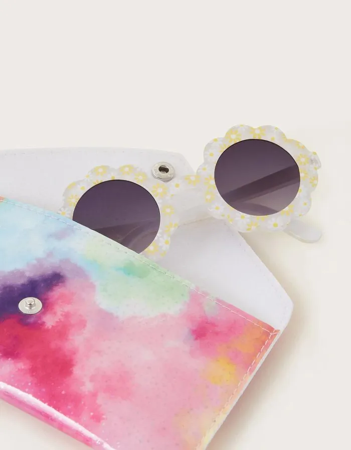 Monsoon Baby Daisy Sunglasses With Case Children Hats and Sunglasses