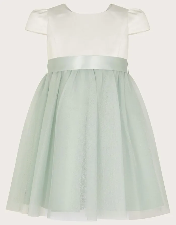 Monsoon Baby Tulle Bridesmaid Dress Green Children Dresses