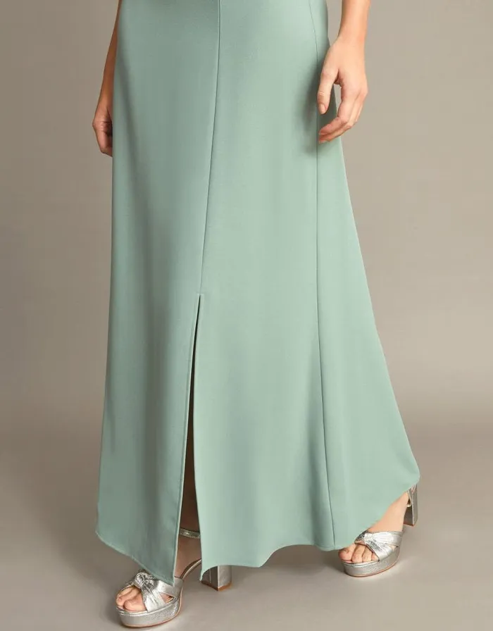 Monsoon Beatrice Crepe Bardot Maxi Dress Green Women Occasionwear Monsoon Beatrice Crepe Bardot Maxi Dress Green Women Occasionwear