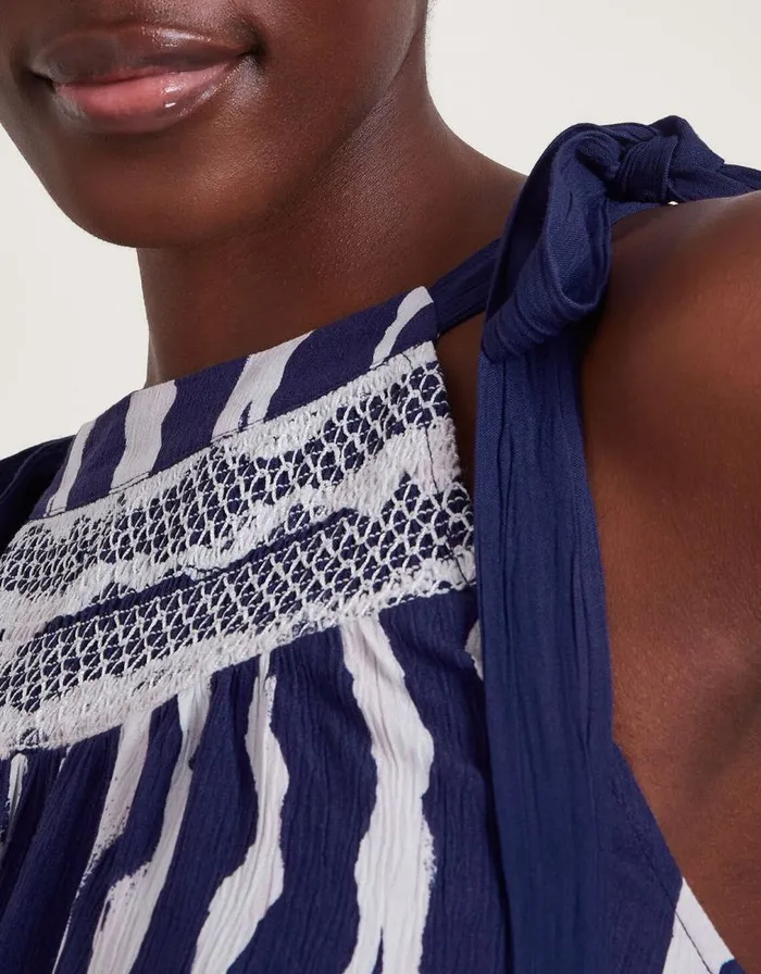 Monsoon Caity Stripe Dress Blue Women Casualwear Monsoon Caity Stripe Dress Blue Women Casualwear