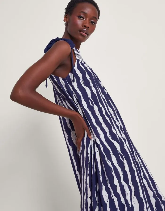 Monsoon Caity Stripe Dress Blue Women Casualwear Monsoon Caity Stripe Dress Blue Women Casualwear
