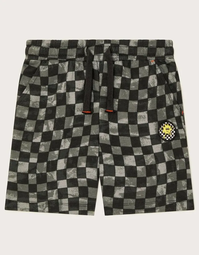 Monsoon Checkerboard Shorts Black Children Casualwear Collection