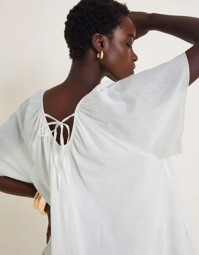 Monsoon Cynthia Embroidered Short Sleeve Mini Dress White Women Mini Dresses Monsoon Cynthia Embroidered Short Sleeve Mini Dress White Women Mini Dresses