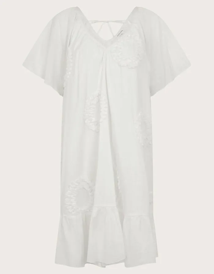 Monsoon Cynthia Embroidered Short Sleeve Mini Dress White Women Mini Dresses Monsoon Cynthia Embroidered Short Sleeve Mini Dress White Women Mini Dresses