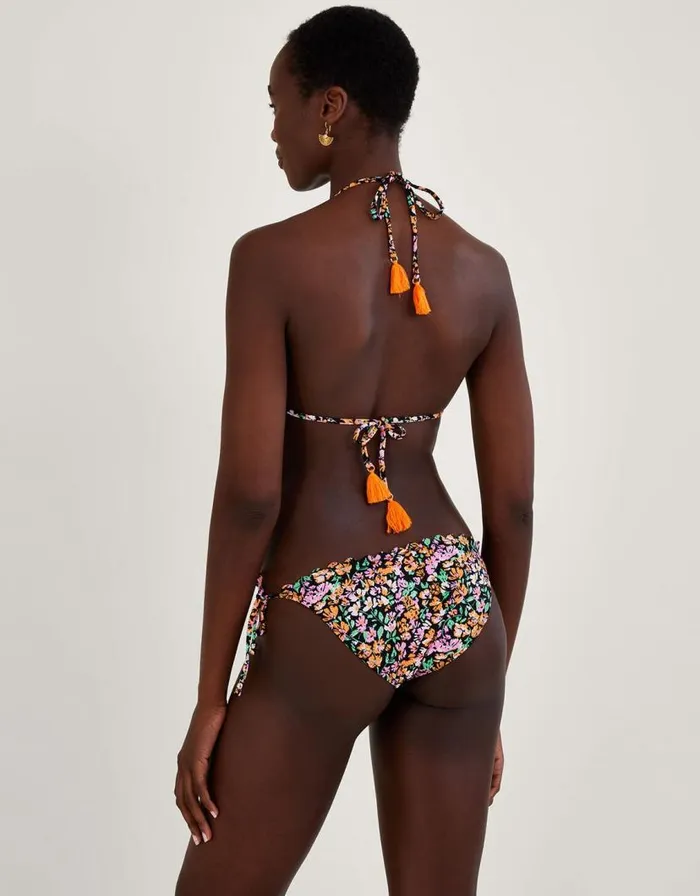 Monsoon Ditsy Print Bikini Top Black Women Beachwear and Swimwear Monsoon Ditsy Print Bikini Top Black Women Beachwear and Swimwear