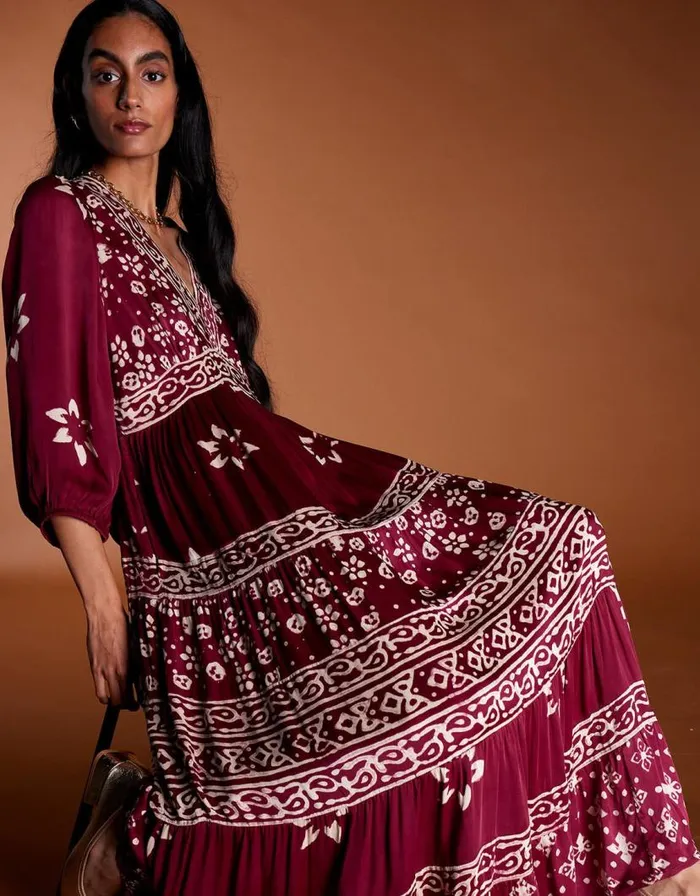 Monsoon East Chrisse Print Dress Red Women Occasion Dresses Monsoon East Chrisse Print Dress Red Women Occasion Dresses