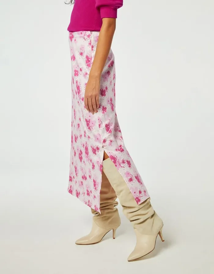 Monsoon Fabienne Chapot Floral Print Skirt Pink Women Skirts
