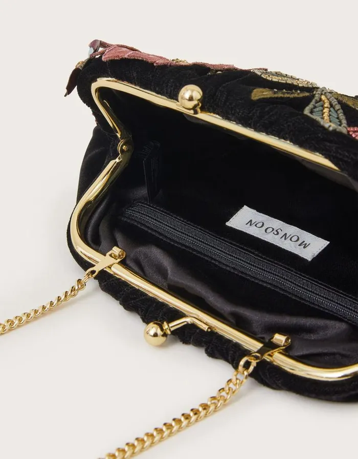 Monsoon Flo Floral Embellished Clutch Bag Women Bags and Purses Monsoon Flo Floral Embellished Clutch Bag Women Bags and Purses
