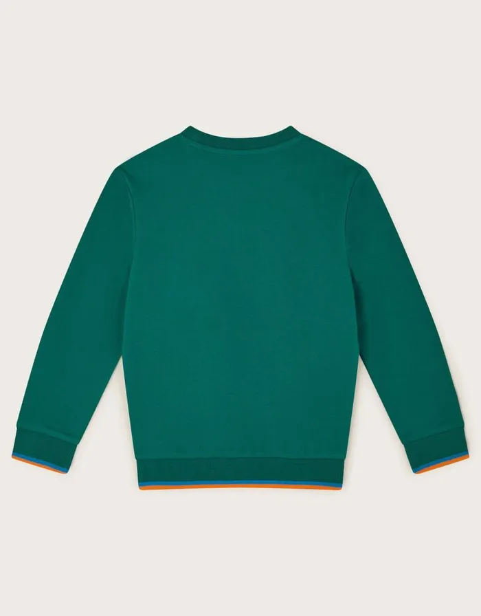 Monsoon Frogs On The Books Sweatshirt Green Children Knitwear Jumpers and Hoodies Monsoon Frogs On The Books Sweatshirt Green Children Knitwear Jumpers and Hoodies