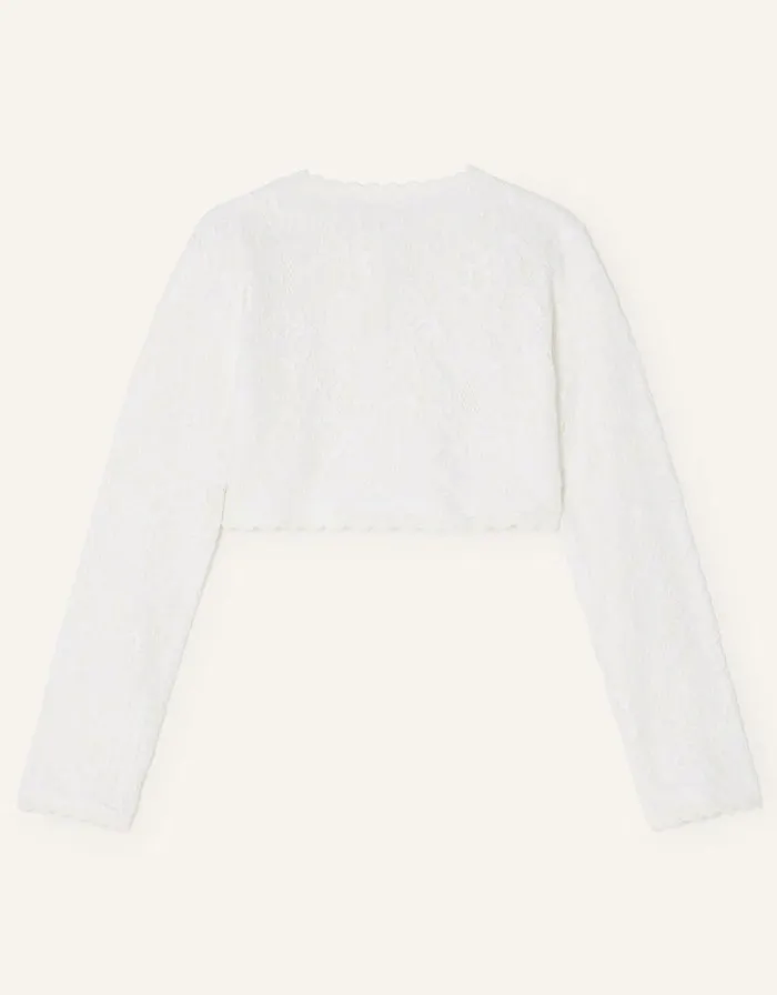 Monsoon Lace Cardigan Ivory Children Partywear Monsoon Lace Cardigan Ivory Children Partywear