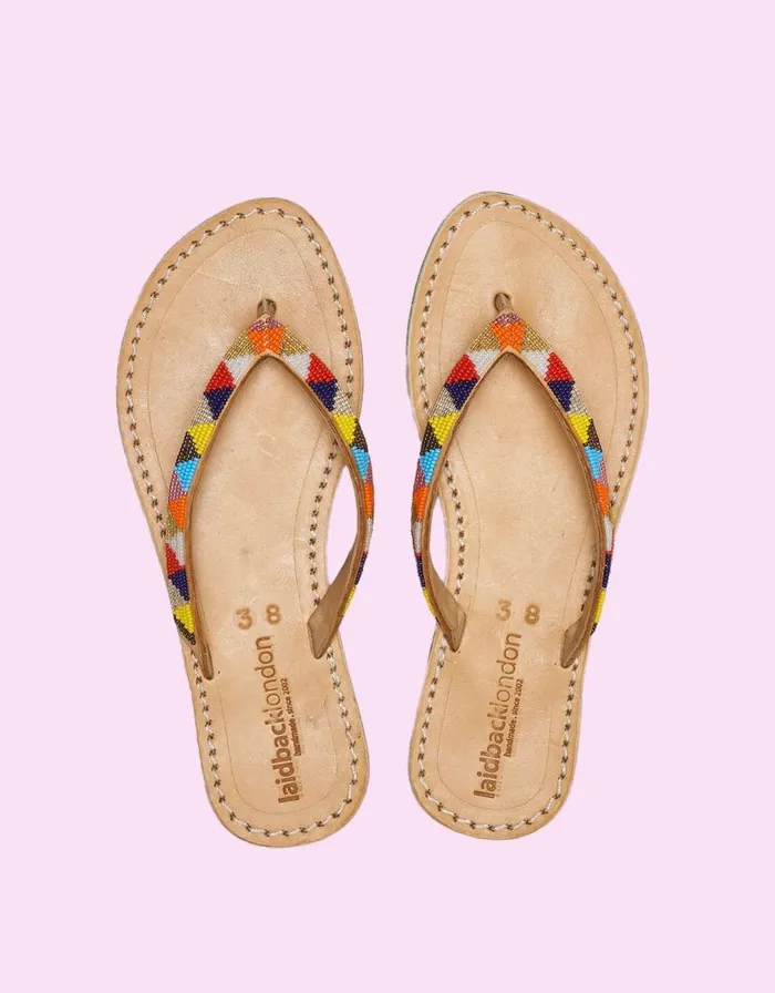 Monsoon Laidback London Seri Leather Sandals Multi Women Sandals