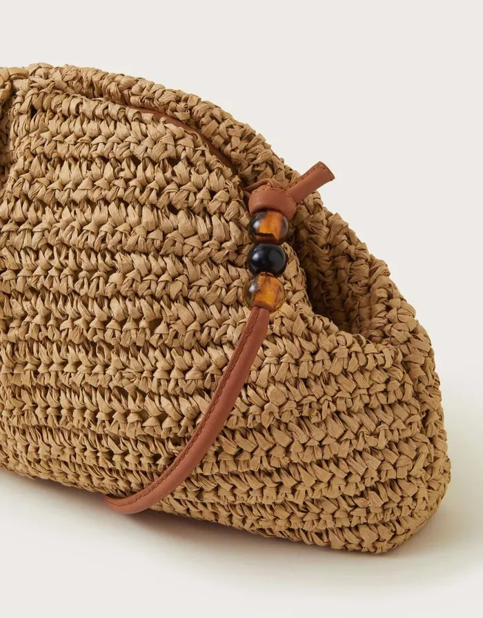 Monsoon Natural Raffia Clutch Bag Women Bags and Purses Monsoon Natural Raffia Clutch Bag Women Bags and Purses