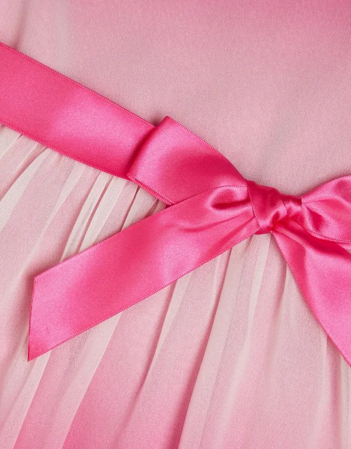 Monsoon Ola Ombre Chiffon Dress Pink Children Dresses Monsoon Ola Ombre Chiffon Dress Pink Children Dresses