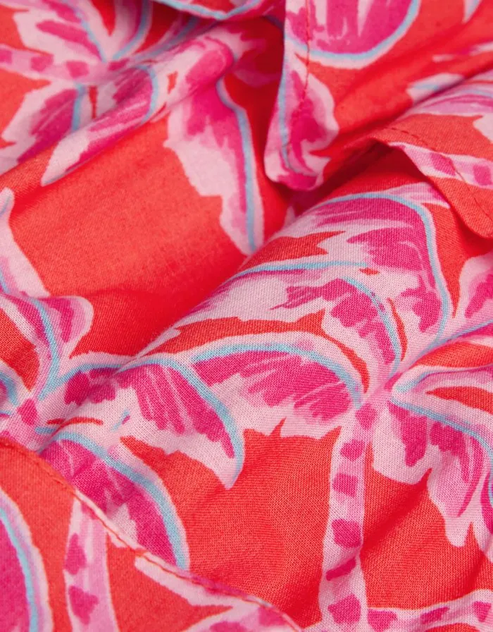 Monsoon Palm Print Hanky Hem TwoPiece Red Children Dresses Monsoon Palm Print Hanky Hem TwoPiece Red Children Dresses