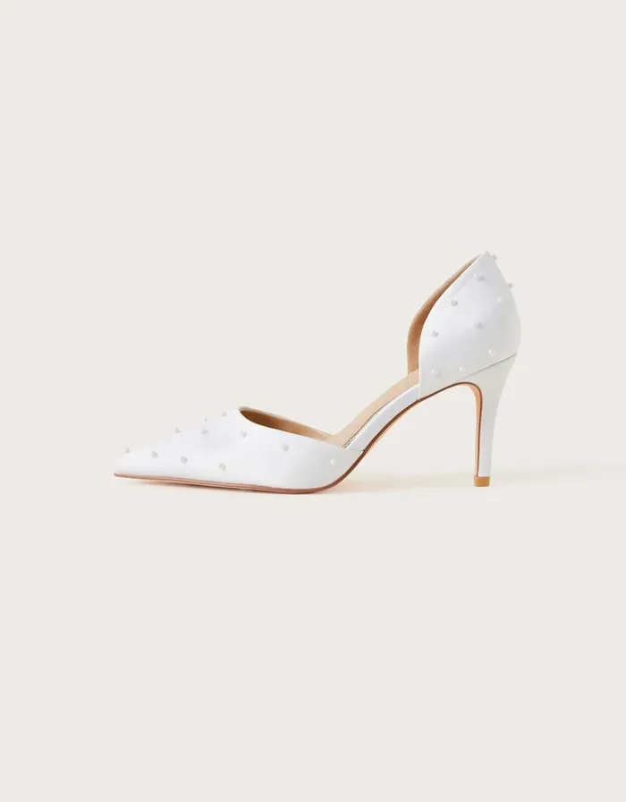 Monsoon Pearl TwoPart Heels Ivory Women Wedding Shoes Monsoon Pearl TwoPart Heels Ivory Women Wedding Shoes