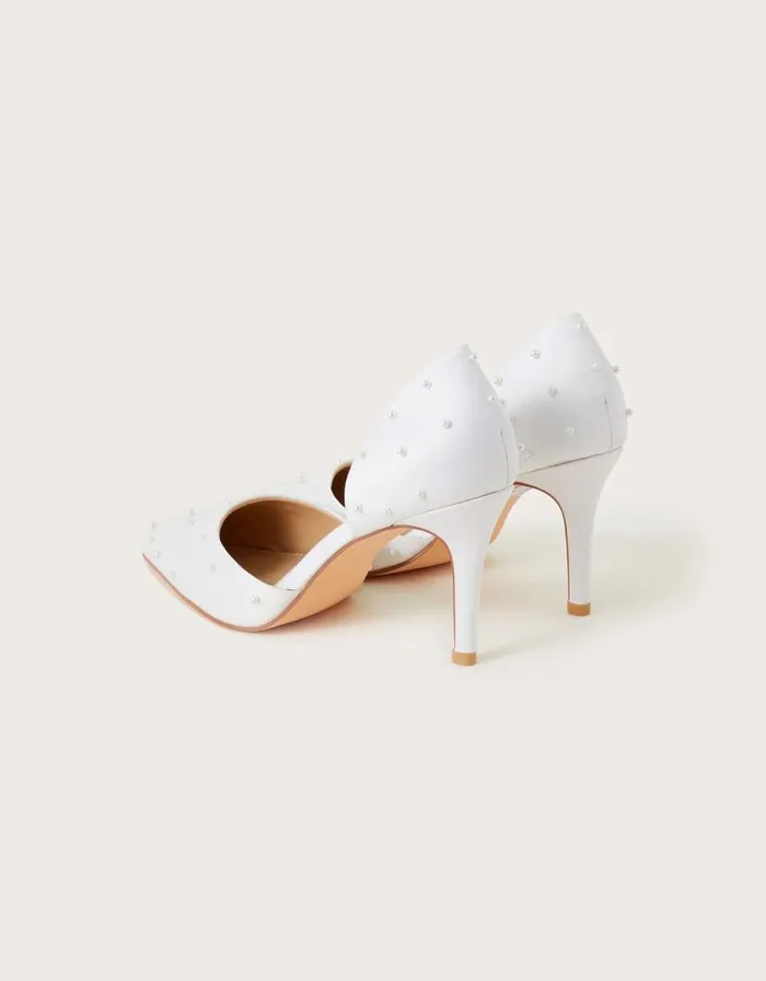 Monsoon Pearl TwoPart Heels Ivory Women Wedding Shoes Monsoon Pearl TwoPart Heels Ivory Women Wedding Shoes