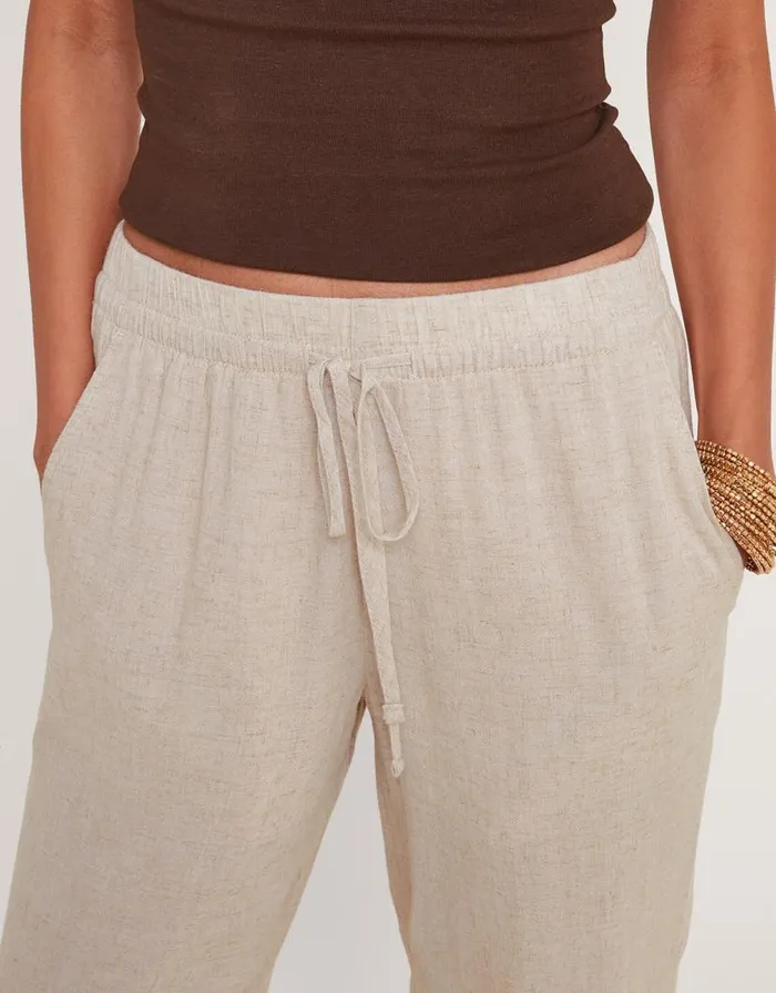 Monsoon Penina Crop Trousers Natural Women Beachwear and Swimwear Monsoon Penina Crop Trousers Natural Women Beachwear and Swimwear