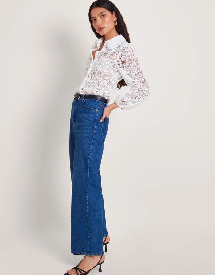 Monsoon Perl Lace Blouse Ivory Women Tops and Blouses Monsoon Perl Lace Blouse Ivory Women Tops and Blouses