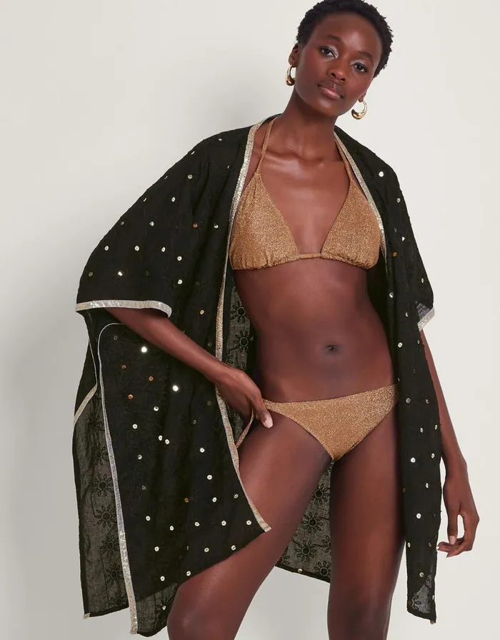 Monsoon Sequin Embellished Kimono Black Women Kaftans and Kimonos Monsoon Sequin Embellished Kimono Black Women Kaftans and Kimonos
