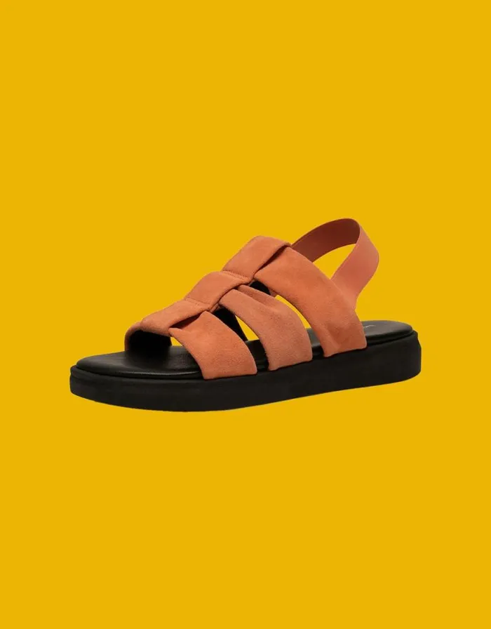 Monsoon Shoe The Bear Suede Sandals Orange Women Sandals