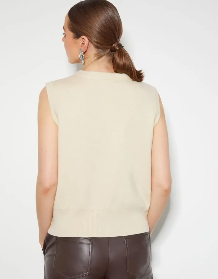 Monsoon Sky Sleeveless Cardigan Ivory Women Cardigans Monsoon Sky Sleeveless Cardigan Ivory Women Cardigans