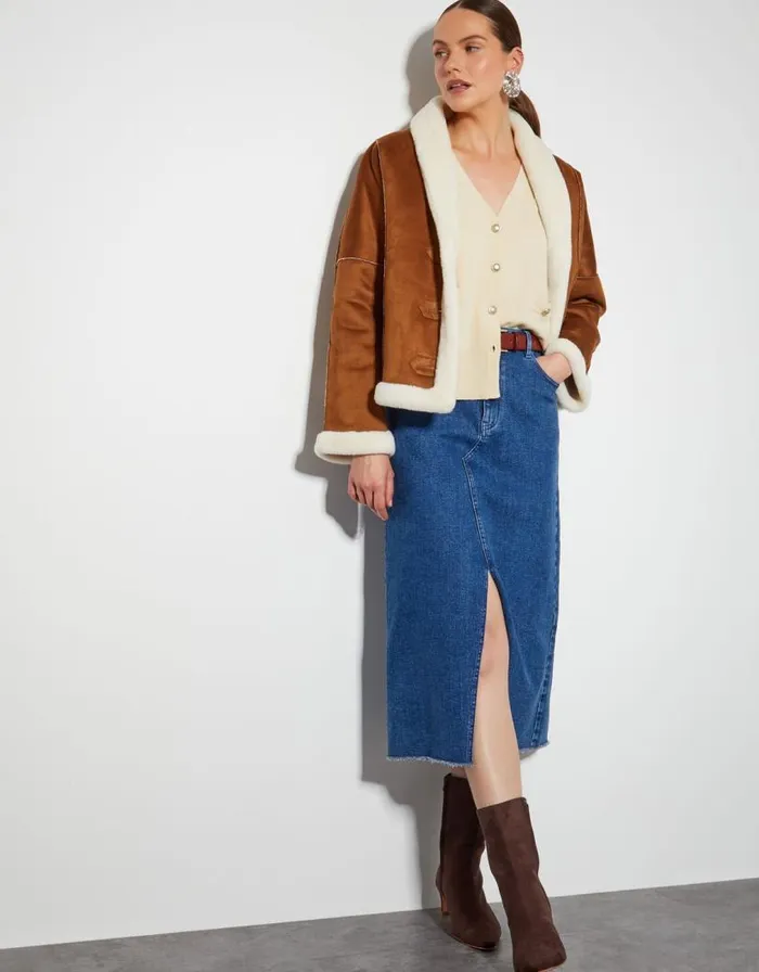 Monsoon Sky Sleeveless Cardigan Ivory Women Cardigans Monsoon Sky Sleeveless Cardigan Ivory Women Cardigans