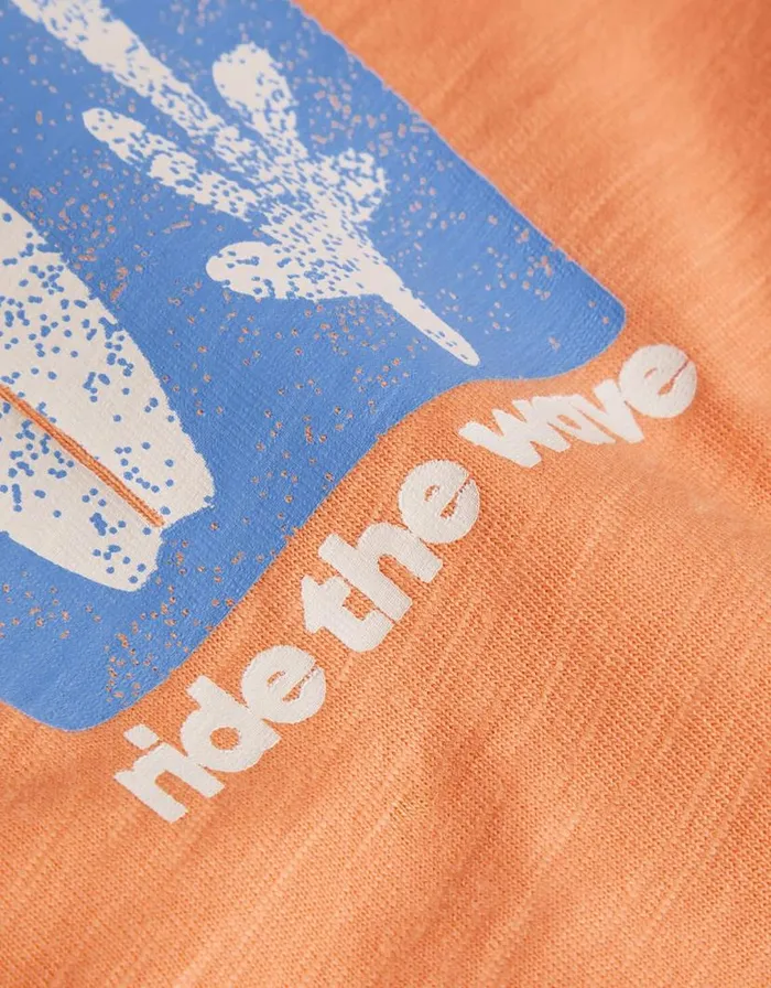 Monsoon Surf Print TShirt Orange Children Casualwear Collection