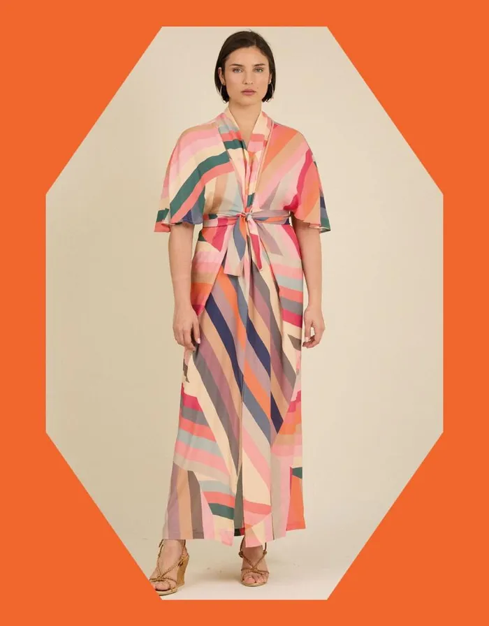 Monsoon Tallulah And Hope LongerLength Stripe Dress Multi Women Occasionwear