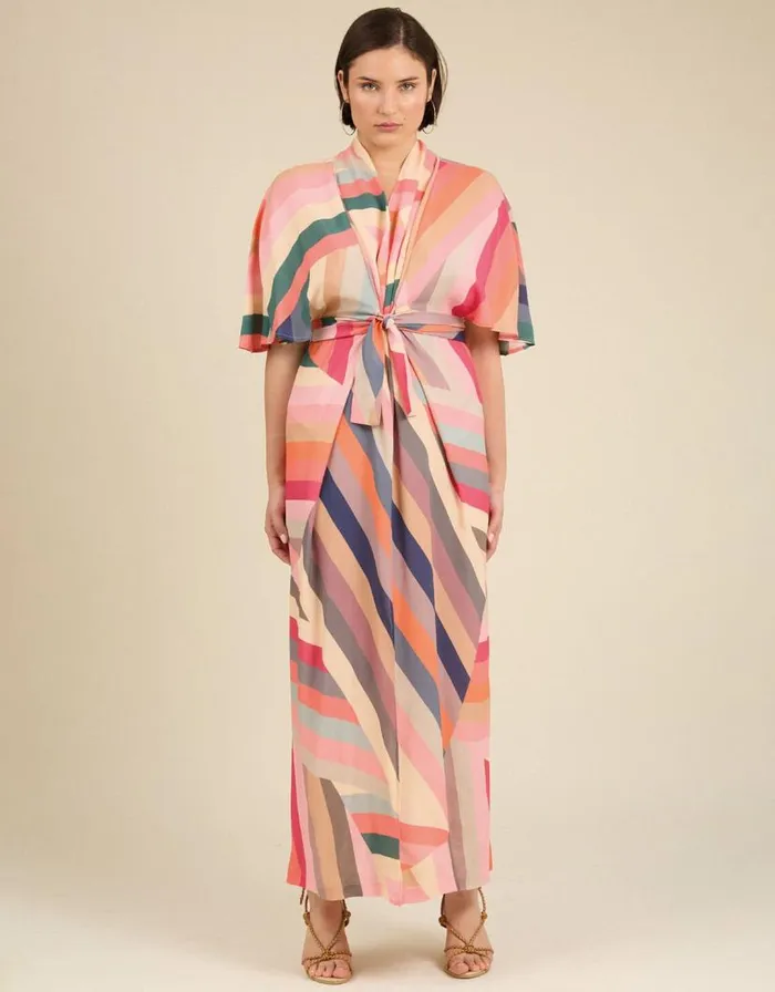 Monsoon Tallulah And Hope LongerLength Stripe Dress Multi Women Occasionwear