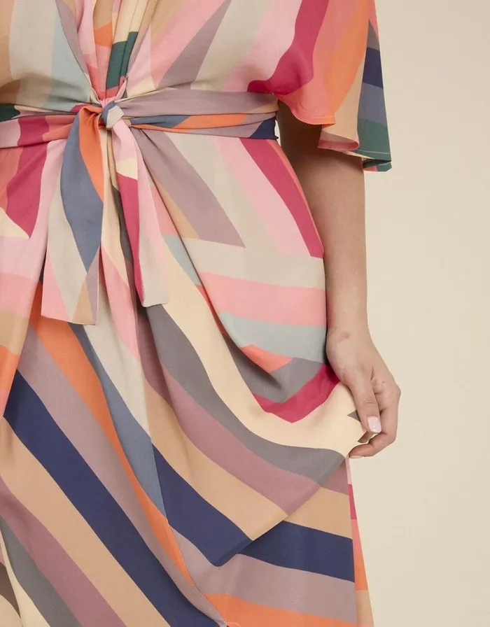Monsoon Tallulah And Hope LongerLength Stripe Dress Multi Women Occasionwear
