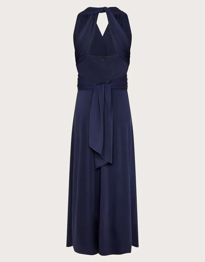 Monsoon Tia Twist Front Prom Dress Blue Children Dresses Monsoon Tia Twist Front Prom Dress Blue Children Dresses