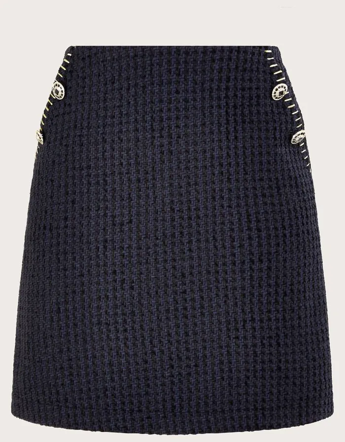 Monsoon Tilly Tweed Short Skirt Black Women Skirts Monsoon Tilly Tweed Short Skirt Black Women Skirts