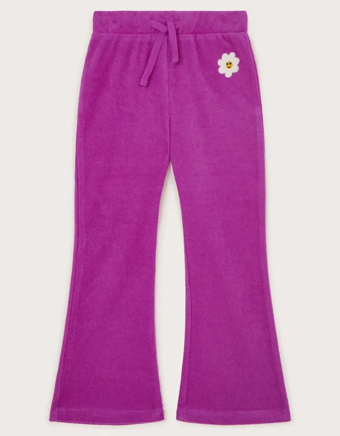 Monsoon Towelling Flared Trousers Pink Children Casualwear Collection Monsoon Towelling Flared Trousers Pink Children Casualwear Collection