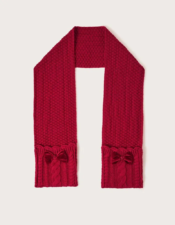 Monsoon Velvet Bow Scarf Children Hats and Sunglasses