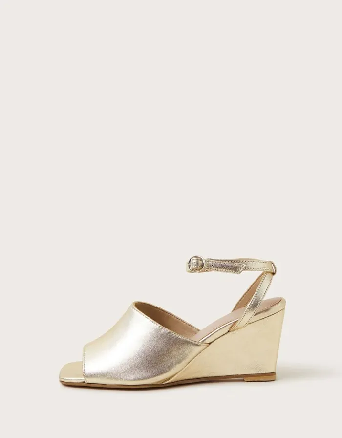 Monsoon Wedge Sandals Gold Women Sandals Monsoon Wedge Sandals Gold Women Sandals