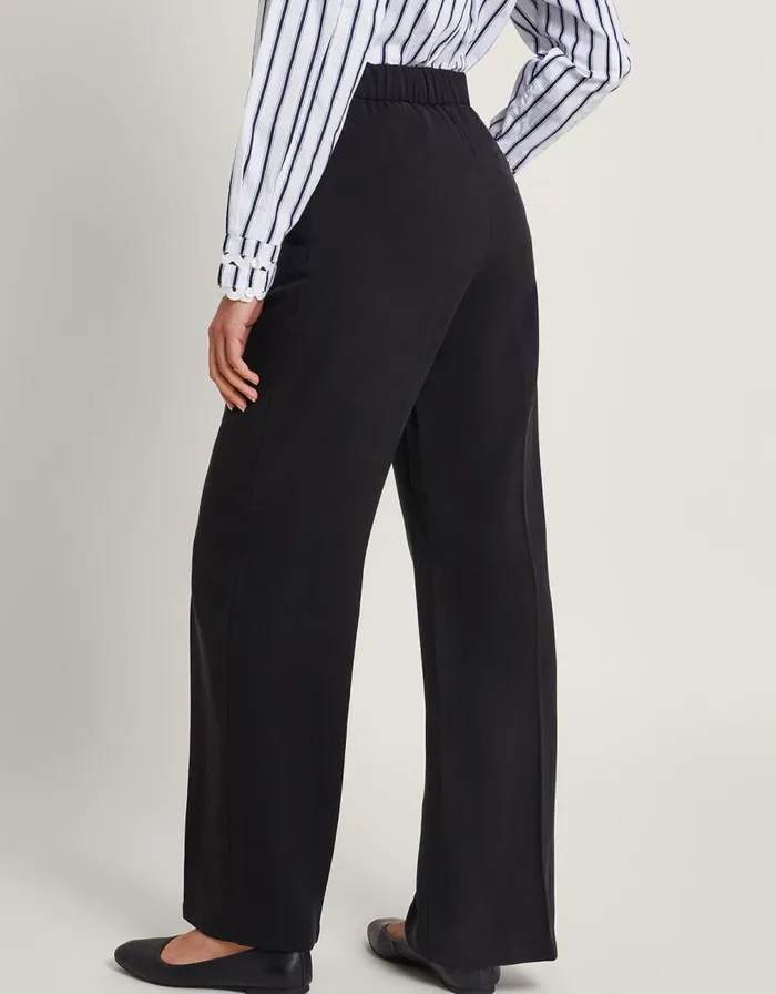 Monsoon Wila Wide Leg Trousers Black Women Trousers and Jeans Monsoon Wila Wide Leg Trousers Black Women Trousers and Jeans