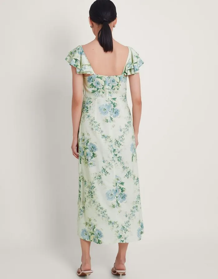 Monsoon Zimira Floral Midi Dress Ivory Women Day Dresses Monsoon Zimira Floral Midi Dress Ivory Women Day Dresses