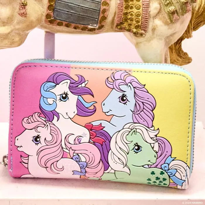 My Little Pony Color Block Zip Around Wallet Unisex Loungefly Bags and Wallets