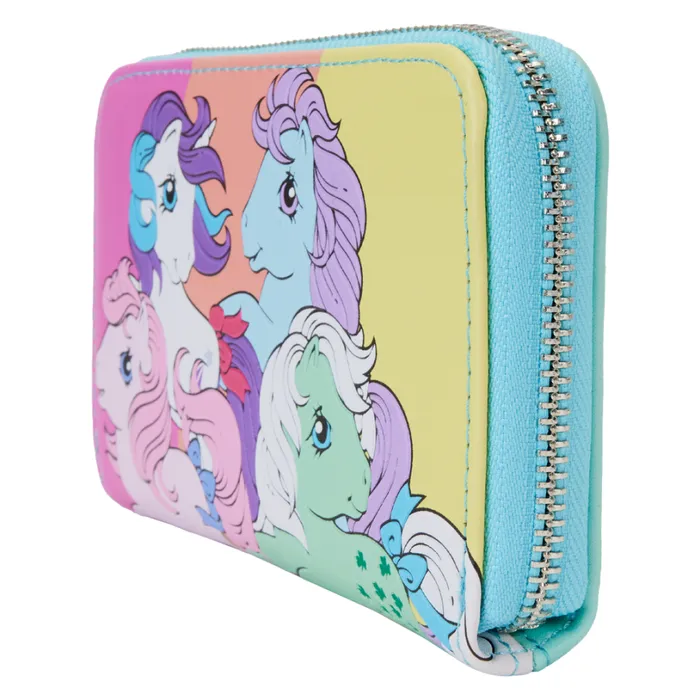 My Little Pony Color Block Zip Around Wallet Unisex Loungefly Bags and Wallets
