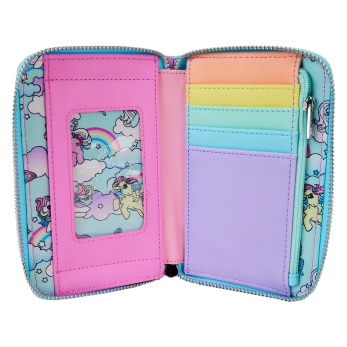 My Little Pony Color Block Zip Around Wallet Unisex Loungefly Bags and Wallets