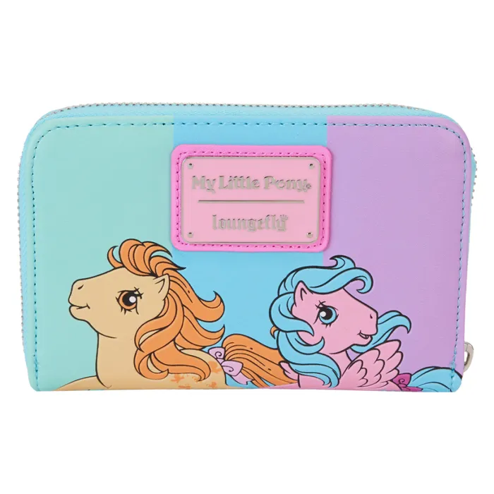 My Little Pony Color Block Zip Around Wallet Unisex Loungefly Bags and Wallets