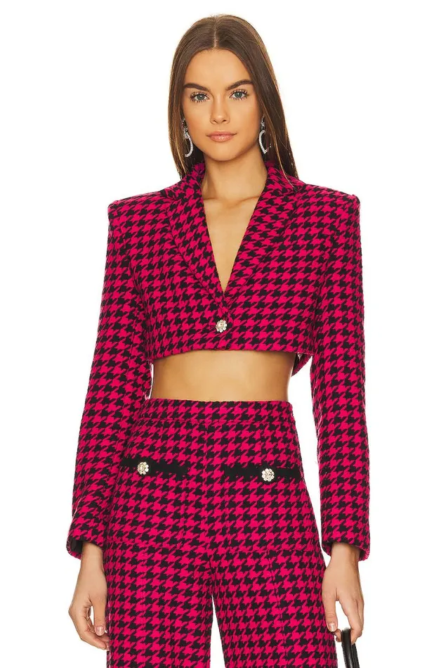 Nadja Cropped Jacket Black and Pink Women Lovers and Friends Jackets and Coats Nadja Cropped Jacket Black and Pink Women Lovers and Friends Jackets and Coats