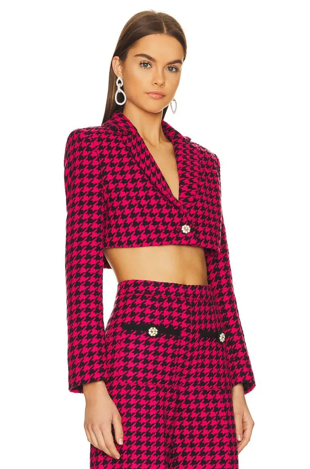 Nadja Cropped Jacket Black and Pink Women Lovers and Friends Jackets and Coats