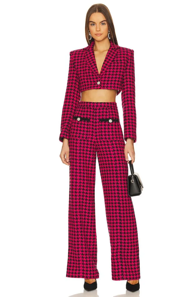 Nadja Cropped Jacket Black and Pink Women Lovers and Friends Jackets and Coats