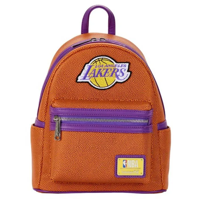 NBA Los Angeles Lakers Basketball Logo Mini Backpack Unisex Loungefly Backpacks NBA Los Angeles Lakers Basketball Logo Mini Backpack Unisex Loungefly Backpacks