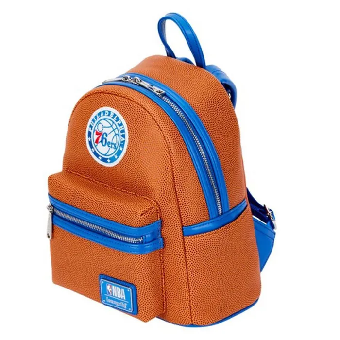 NBA Philadelphia 76ers Basketball Logo Mini Backpack Unisex Loungefly Backpacks