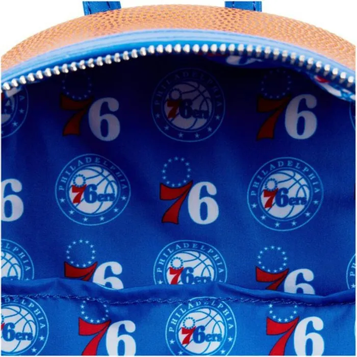 NBA Philadelphia 76ers Basketball Logo Mini Backpack Unisex Loungefly Backpacks