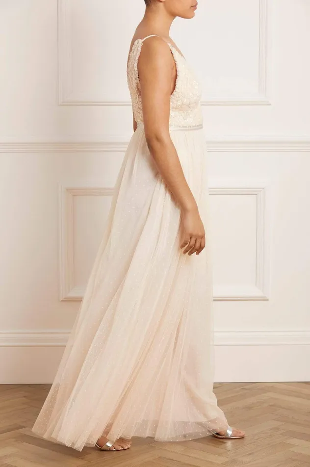 Needle and Thread Aurelia Bodice Cami Gown Champagne Women Embellished Dresses
