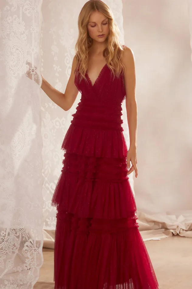Needle and Thread Candice Gown Red Women Exclusives
